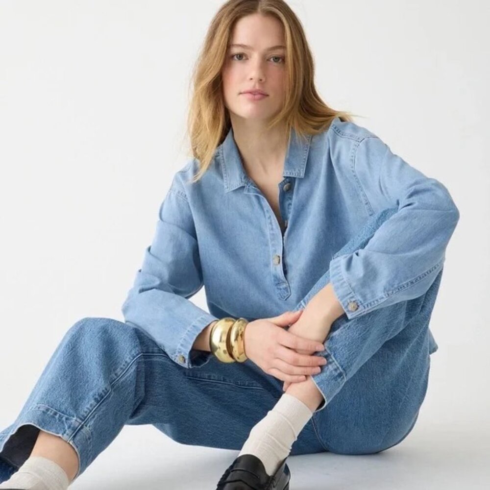 J.Crew • Chambray Popover Shirt
